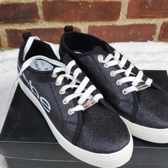 Bebe Glitter Platform sneakers 10 NWB - Picture 2 of 8